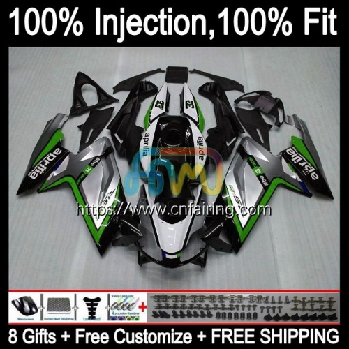 Injection mold For Aprilia RS4 RS125R RS-125 2006 2007 2008 Silver green 2009 2010 2011 Body RS 125 RSV125 RS125 06 07 08 09 10 11 OEM Fairing 9HM.46