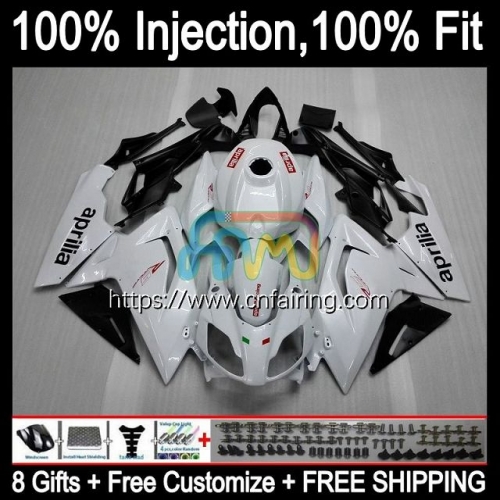Injection mold Body For Aprilia RS-125 RS4 RS125R RSV125 RS125 06 07 08 09 10 11 RS 125 2006 2007 Pearl White 2008 2009 2010 2011 OEM Fairing 9HM.12