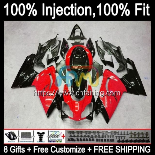 Injection mold For Aprilia RS4 RS125R Black red RS-125 2006 2007 2008 2009 2010 2011 Body RS 125 RSV125 RS125 06 07 08 09 10 11 OEM Fairing 9HM.123