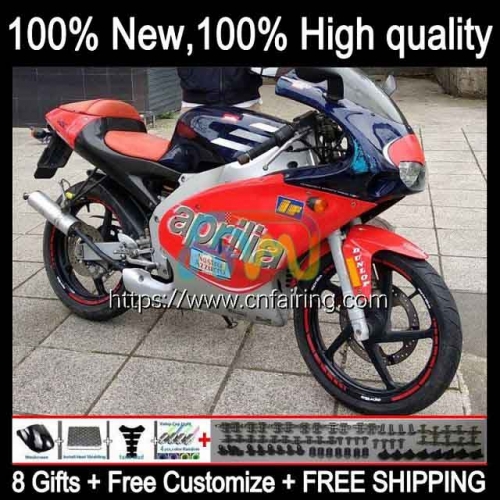 Body For Aprilia RS-125 RS4 RSV 125 RS 125 RR 125RR RS125 99 00 01 02 03 04 05 RSV125 1999 Silver red 2000 2001 2002 2003 2004 2005 Fairing 10HM.28