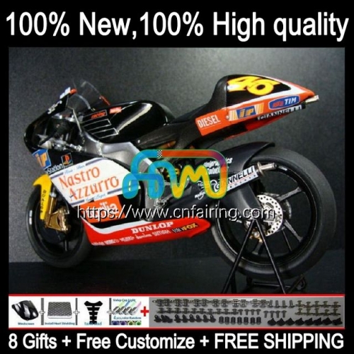 Body For Aprilia RS250R RSV250RR Black red RS-250 1998 1999 2000 2001 2002 2003 RSV250 RSV 250 RS 250 RR RS250 R 98 99 00 01 02 03 Fairings 6HM.63