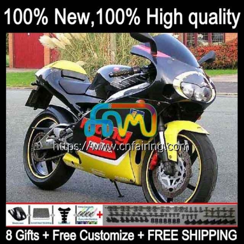 OEM Body For Aprilia RS-250 RSV250 Yellow black RSV 250 RS 250 RR RSV250RR RS250 98 99 00 01 02 03 RS250R 1998 1999 2000 2001 2002 2003 Fairing 6HM.20