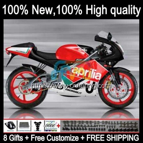 Body For Aprilia RS-125 RSV125 RS4 1999 2000 2001 2002 2003 2004 2005 Red black RSV 125 RS 125 RR 125RR RS125 99 00 01 02 03 04 05 Fairing 10HM.38