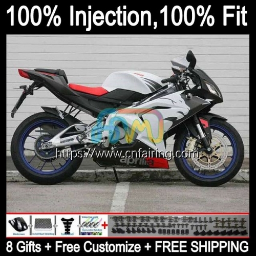 Injection mold For Aprilia RS4 RS125R RS-125 2006 2007 2008 2009 2010 2011 Body RS 125 RSV125 RS125 06 07 White black 08 09 10 11 OEM Fairing 9HM.64