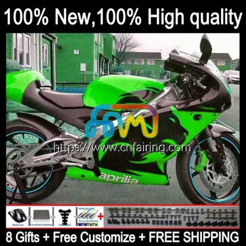 Body For Aprilia RS250R RSV250RR RS-250 1998 1999 2000 2001 2002 2003 RSV250 RSV 250 RS 250 RR Light Green RS250 R 98 99 00 01 02 03 Fairings 6HM.130