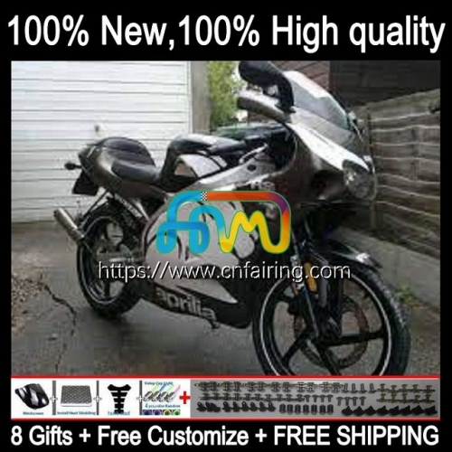 OEM Body For Aprilia RS-250 RSV250 RSV 250 RS 250 RR RSV250RR RS250 98 99 00 01 02 03 RS250R 1998 1999 2000 Black White 2001 2002 2003 Fairing 6HM.44