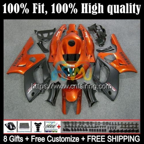 Body+Tank For YAMAHA YZF600R Thundercat YZF 600R 600 R YZF600 R 02 03 04 05 06 07 YZF-600R 1996 1997 1998 1999 2000 2001 Orange Black Fairing 19HM.32