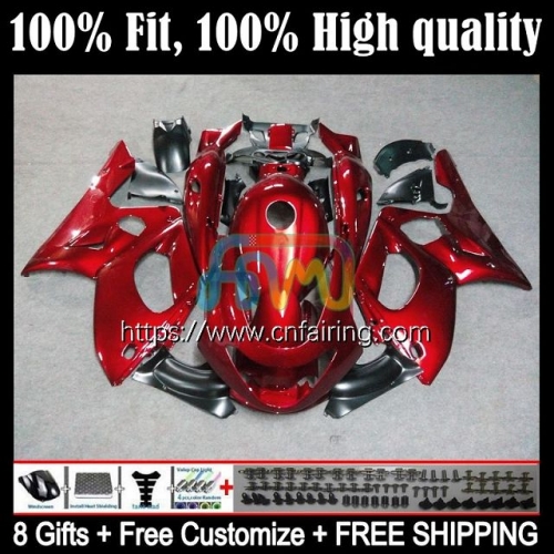 Body+Tank For YAMAHA YZF600R Thundercat YZF 600R 600 R YZF600 R 02 03 04 05 06 Metal Red 07 YZF-600R 1996 1997 1998 1999 2000 2001 Fairing 19HM.66