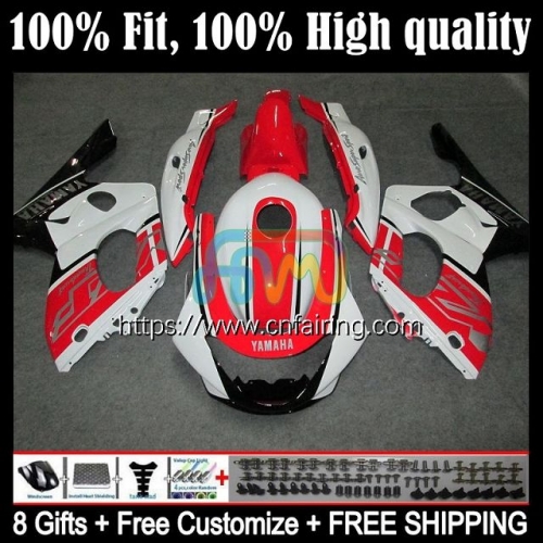 Tank+Body For YAMAHA YZF600R Thundercat 2002 2003 White red 2004 2005 2006 2007 YZF 600R 600 R YZF600 R YZF-600R 96 97 98 99 00 01 Fairing 15HM.52