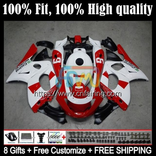 Tank+Body For YAMAHA Thundercat YZF600R 1996 1997 1998 1999 2000 2001 YZF-600R YZF 600R 600 R YZF600 R 02 03 White red 04 05 06 07 Fairing 19HM.112