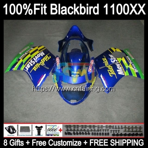 Injection OEM For HONDA Blackbird CBR1100XX CBR1100 XX Movistar Hot 96 97 98 99 00 01 CBR 1100XX 1100 XX 2002 2003 2004 2005 2006 2007 Fairing 41HM.27