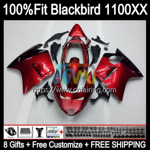 Injection For HONDA CBR1100XX Blackbird 2002 2003 2004 2005 2006 2007 CBR1100 XX CBR 1100XX 1100 Metallic Red XX 96 97 98 99 00 01 OEM Fairing 41HM.53