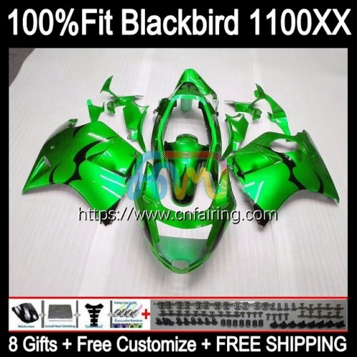 Injection For HONDA  CBR1100XX Blackbird 2002 2003 2004 2005 Light Green 2006 2007 CBR1100 XX CBR 1100XX 1100 XX 96 97 98 99 00 01 OEM Fairing 41HM.74