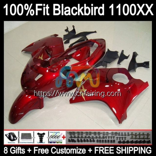 Injection OEM For HONDA Blackbird CBR1100XX CBR1100 XX 96 97 98 99 00 01 Factory Red CBR 1100XX 1100 XX 2002 2003 2004 2005 2006 2007 Fairing 41HM.15