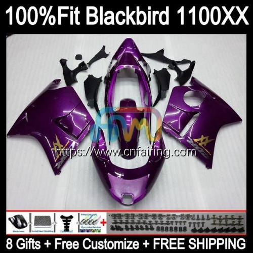 Injection OEM For HONDA CBR1100 XX CBR1100XX Blackbird 02 03 04 05 All purple 06 07 CBR 1100 XX 1100XX 1996 1997 1998 1999 2000 2001 Fairing 42HM.49