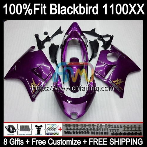 Injection OEM For HONDA Blackbird CBR1100XX CBR1100 XX 96 97 98 99 00 01 CBR ALL purple 1100XX 1100 XX 2002 2003 2004 2005 2006 2007 Fairing 41HM.49