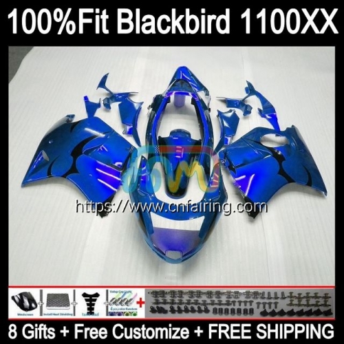 OEM Injection For HONDA CBR1100 XX Blackbird 1996 1997 1998 1999 2000 2001 CBR 1100 XX Blue black 1100XX CBR1100XX 02 03 04 05 06 07 Fairing 42HM.75