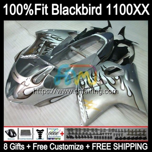 OEM Injection For HONDA CBR1100 XX Blackbird 1996 1997 1998 1999 2000 2001 CBR 1100 XX 1100XX CBR1100XX 02 03 Blk flames 04 05 06 07 Fairing 42HM.64