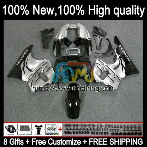 Body Kit For HONDA CBR 893RR 900RR 893 900 CC CBR900RR CBR893RR 89 90 91 92 93 CBR900 Silver Black CBR893 RR 1989 1990 1991 1992 1993 Fairing 43HM.4