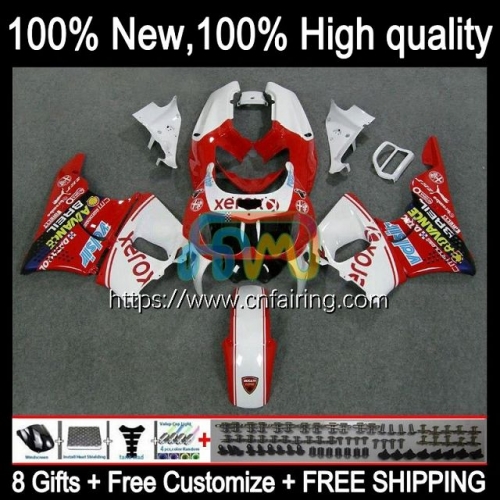 Body Kit For HONDA CBR 893RR 900RR 893 900 White red CC RR CBR900 CBR893 RR 94 95 96 97 CBR900RR CBR893RR 1994 1995 1996 1997 OEM Fairings 44HM.5