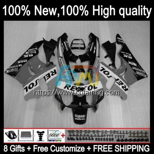 Body For HONDA CBR900 CBR893 RR CBR900RR CBR893RR 1989 1990 1991 Repsol Grey 1992 1993 CBR 893RR 900RR 893 900 CC 89 90 91 92 93 Fairing Kit 43HM.83