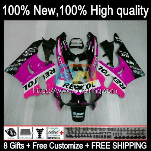 OEM Body For HONDA CBR 900 893 RR CC 900RR Repsol Pink 893RR 1994 1995 1996 1997 CBR900 CBR893 RR CBR900RR CBR893RR 94 95 96 97 Fairing Kit 44HM.81