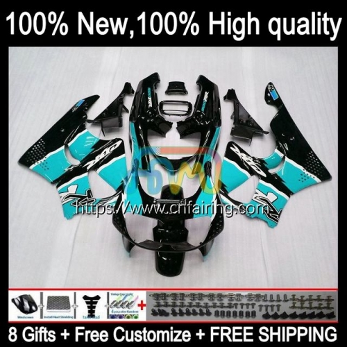 OEM Body For HONDA CBR 900 893 RR CC 900RR 893RR 1994 1995 1996 1997 CBR900 CBR893 Black Cyan RR CBR900RR CBR893RR 94 95 96 97 Fairing Kit 44HM.114