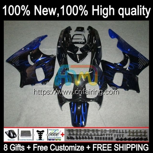 Body Kit For HONDA CBR 893RR 900RR 893 900 CC CBR900RR CBR893RR 89 90 91 92 93 CBR900 CBR893 RR 1989 1990 1991 1992 1993 Blue Flames Fairing 43HM.24