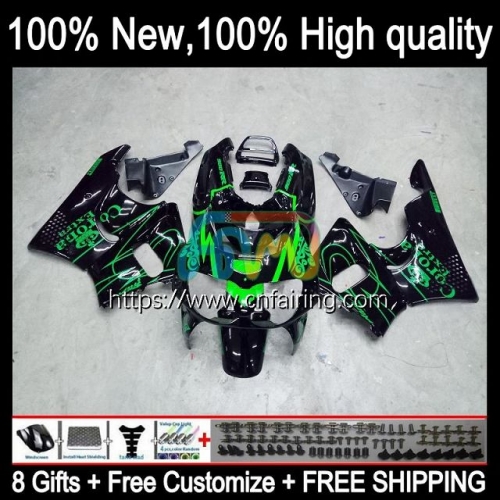 OEM Body For HONDA CBR 900 893 RR CC 900RR GREEN BLACK 893RR 1994 1995 1996 1997 CBR900 CBR893 RR CBR900RR CBR893RR 94 95 96 97 Fairing Kit 44HM.51