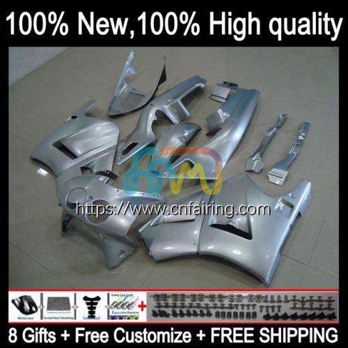 Body For HONDA RVF400R VFR400 R VFR400R NC35 V4 1994 1995 1996 Gloss Silver 1997 1998 RVF VFR 400 RVF400 R RR VFR 400R 94 95 96 97 98 Fairing 47HM.38