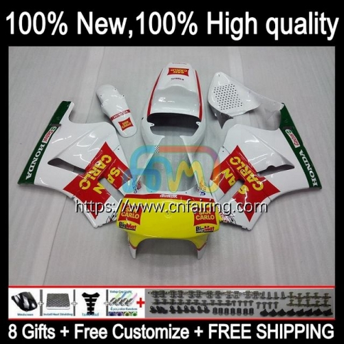 Body Kit For HONDA RVF400R VFR400 White yellow R NC24 V4 VFR400R Bodywork RVF VFR 400 RVF400 R 87 88 VFR400RR VFR 400R 1987 1988 OEM Fairings 45HM.21