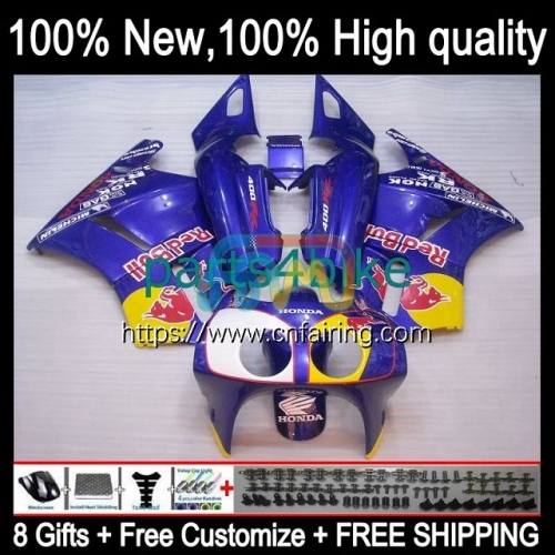 Body For HONDA VFR400 R NC30 V4 RVF Blue yellow VFR 400 RVF400 R 1989 1990 1991 1992 1993 RVF400R VFR400R VFR 400R 89 90 91 92 93 OEM Fairing 46HM.42