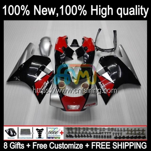 Body Kit For HONDA RVF400R VFR400 R NC24 V4 VFR400R Bodywork RVF VFR 400 Black red RVF400 R 87 88 VFR400RR VFR 400R 1987 1988 OEM Fairings 45HM.16