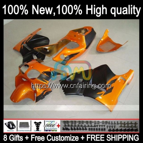 Body For HONDA VFR400 R NC30 V4 RVF VFR 400 Orange Black RVF400 R 1989 1990 1991 1992 1993 RVF400R VFR400R VFR 400R 89 90 91 92 93 OEM Fairing 46HM.64