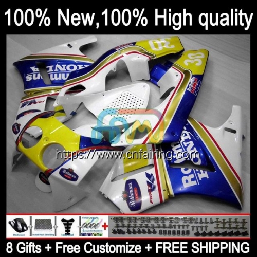 Body Kit For HONDA RVF400R VFR400 R NC24 V4 Rothmans Blue VFR400R Bodywork RVF VFR 400 RVF400 R 87 88 VFR400RR VFR 400R 1987 1988 OEM Fairings 45HM.24