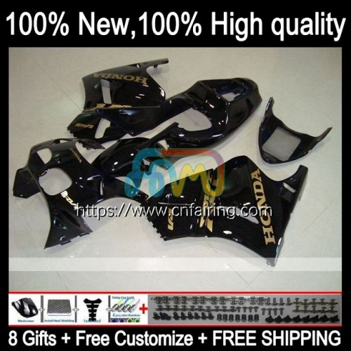 Body For HONDA VFR400 R NC30 V4 RVF VFR 400 RVF400 R 1989 1990 1991 1992 1993 RVF400R VFR400R VFR 400R 89 90 91 92 93 Gold black OEM Fairing 46HM.66