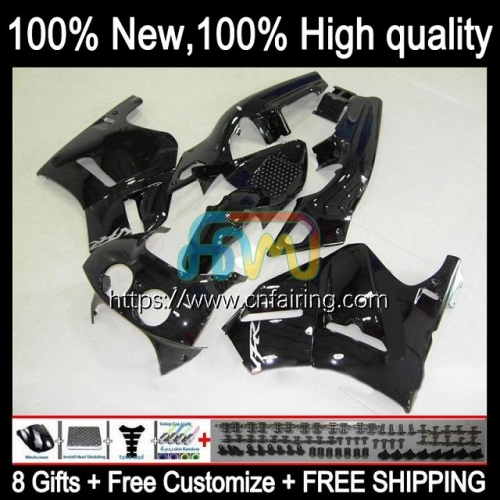 Body For HONDA VFR400R VFR400 R NC35 Gloss black V4 RVF VFR 400 RVF400 R 94 95 96 97 98 VFR 400R RVF400R 1994 1995 1996 1997 1998 Fairing Kit 47HM.27