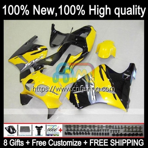 OEM Body For HONDA RVF400 R NC24 V4 RVF400R VFR400 Black Yellow R VFR400R 1987 1988 Bodywork VFR400RR VFR 400R RVF VFR 400 87 88 Fairing Kit 45HM.73