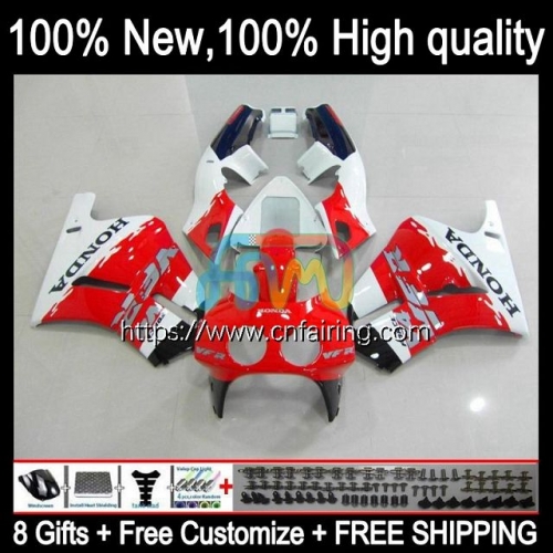 OEM Body For HONDA RVF400 R NC24 V4 RVF400R VFR400 R VFR400R 1987 1988 Bodywork VFR400RR VFR 400R RVF WHITE RED VFR 400 87 88 Fairing Kit 45HM.36