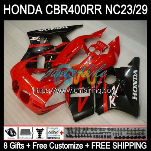 Body Kit For HONDA CBR 400 RR NC29 CBR400RR 1994 1995 1996 1997 1998 1999 CBR 400RR Red black CBR400 RR NC23 94 95 96 97 98 99 OEM Fairing 49HM.43