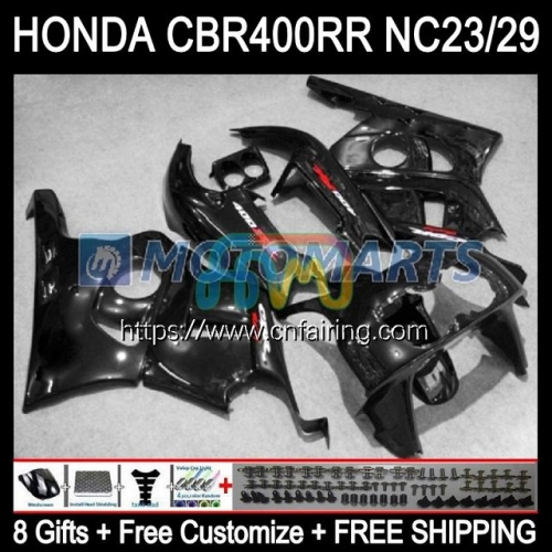 Body Kit For HONDA CBR 400 RR NC29 CBR400RR 1994 1995 1996 1997 1998 1999 CBR Gloss black 400RR CBR400 RR NC23 94 95 96 97 98 99 OEM Fairing 49HM.41