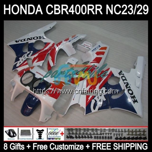 Body Kit For HONDA CBR 400 RR RED white NC29 CBR400RR 1994 1995 1996 1997 1998 1999 CBR 400RR CBR400 RR NC23 94 95 96 97 98 99 OEM Fairing 49HM.68