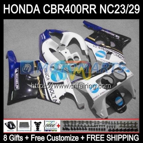 Body Kit For HONDA CBR 400 RR NC29 CBR400RR 1994 1995 1996 1997 1998 1999 CBR 400RR CBR400 RR NC23 94 95 96 KONICA Blue 97 98 99 OEM Fairing 49HM.40