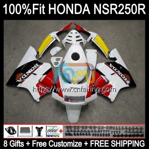 Injection Mold Bodys For HONDA NS250 NSR250 R RR NSR 250 R White red MC18 PGM2 1988 1989 NSR250RR NSR 250R NSR250R MC16 88 89 OEM Fairing 52HM.47