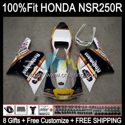 Injection Mold Bodys For HONDA NS250 NSR250 R RR NSR 250 R MC18 PGM2 1988 1989 NSR250RR Gold black NSR 250R NSR250R MC16 88 89 OEM Fairing 52HM.45