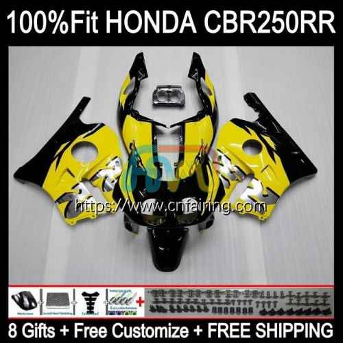 Injection OEM For HONDA CBR 250RR 250CC CBR250RR 90 91 92 93 94 Light Yellow CBR 250 RR CC MC22 CBR250 RR 1995 1996 1997 1998 1999 Fairing Kit 51HM.19