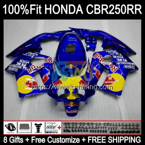 Injection OEM For HONDA CBR 250RR 250CC CBR250RR Factory Blue 90 91 92 93 94 CBR 250 RR CC MC22 CBR250 RR 1995 1996 1997 1998 1999 Fairing Kit 51HM.21