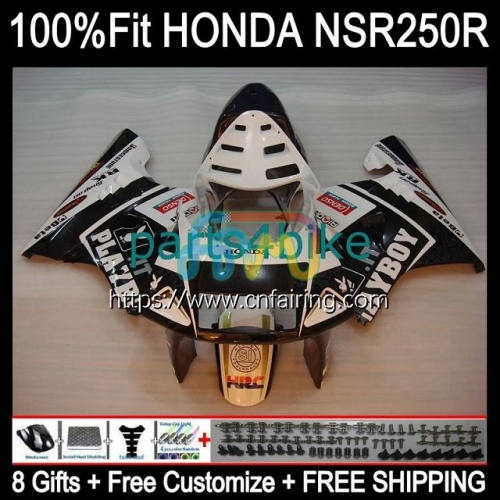 Injection Mold Bodys For HONDA NS250 NSR250 R RR NSR 250 R MC18 PLAYBOY Black PGM2 1988 1989 NSR250RR NSR 250R NSR250R MC16 88 89 OEM Fairing 52HM.74