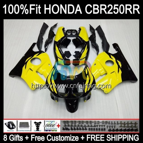 OEM Injection Mold For HONDA Light Yellow CBR250CC CBR250RR CBR 250RR 250R 250CC 1988 1989 Bodys CBR250 RR CBR 250 RR CC MC19 88 89 Fairings 50HM.58