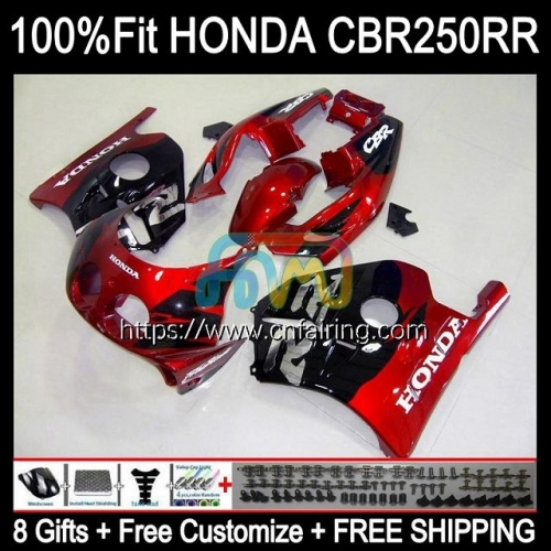 Injection OEM For HONDA CBR250RR CBR 250RR 250CC 1990 1991 1992 1993 1994 CBR 250 R RR CC CBR250 RR MC22 95 96 97 98 99 Fairings 51HM.55 Red black